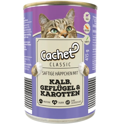 Cachet Classic Kalb, Geflügel & Karotten