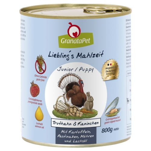 GranataPet Liebling's Mahlzeit Junior/Puppy Truthahn & Kaninchen