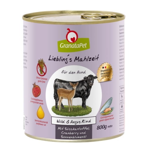 GranataPet Liebling's Mahlzeit Wild & Angus Rind