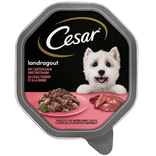 CESAR Landragout mit zartem Kalb und Truthahn